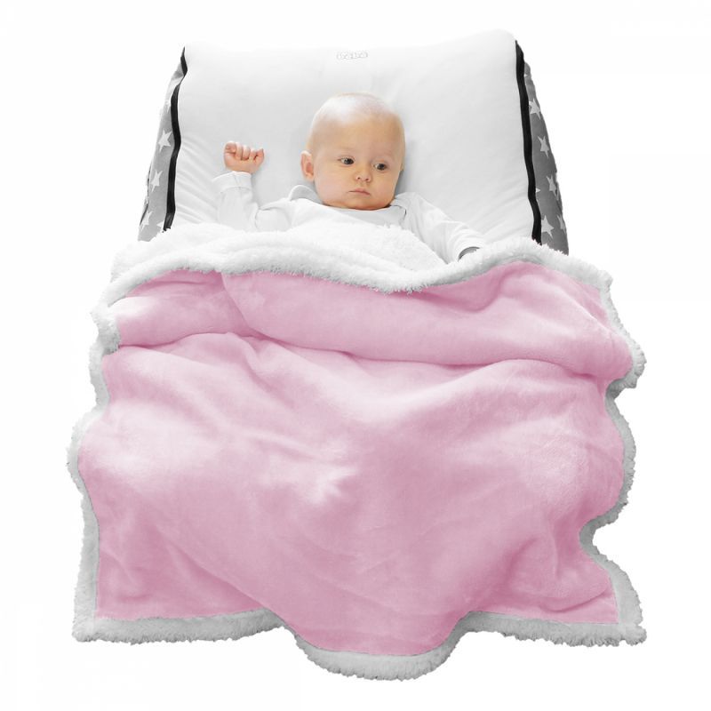 Couverture polaire pour enfant - 75 x 100 cm - Rose