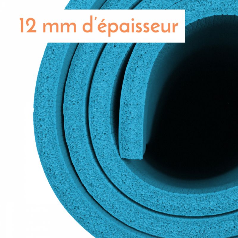 Tapis de yoga - 180 x 60 cm - Bleu clair