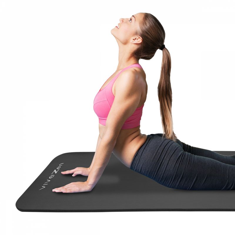 Tapis de yoga - 180 x 60 cm - Gris