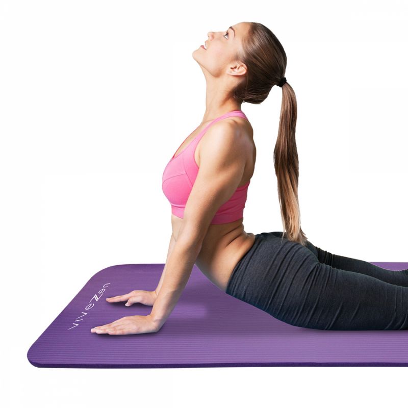 Tapis de yoga - 180 x 60 cm - Violet
