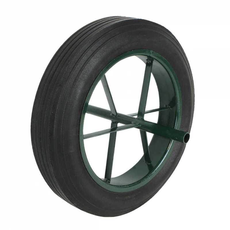 Roue pleine pour brouette - Ø 38.5 cm x 6.5 cm - Alésage 20 mm