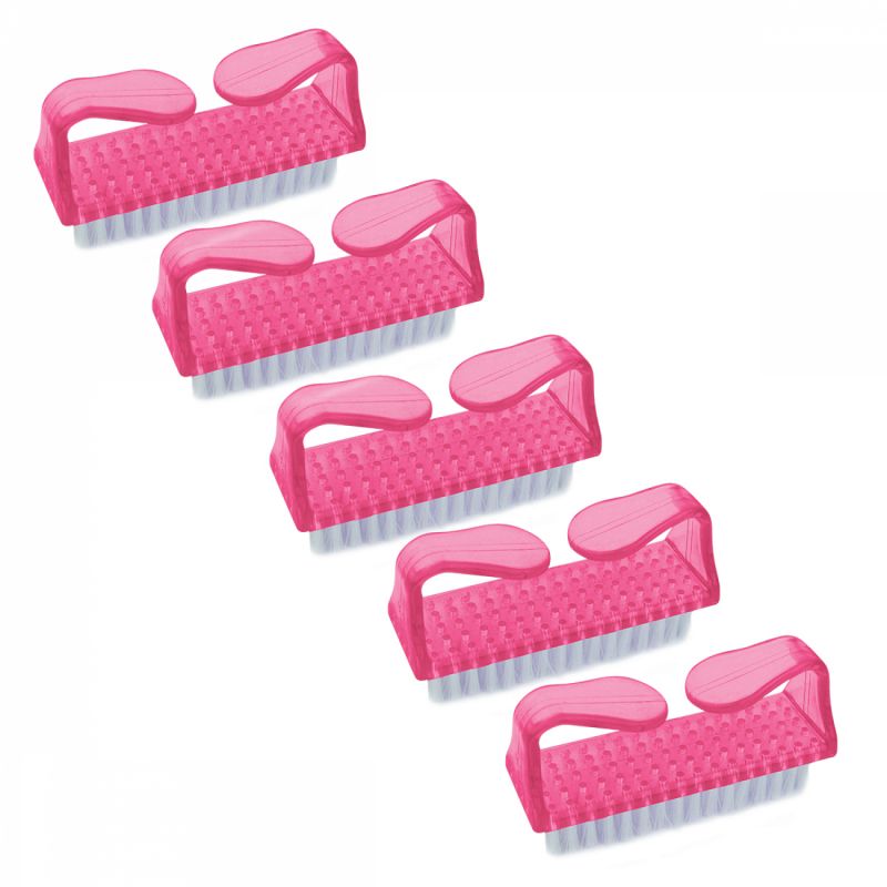 Lot de 5 brosses à ongles - Rose