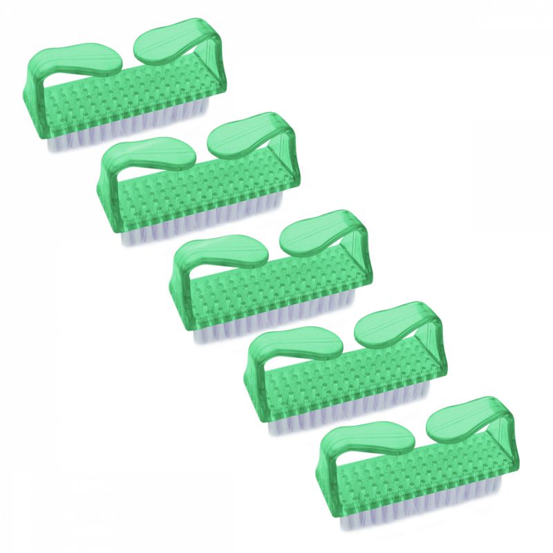 Lot de 5 brosses à ongles - Vert