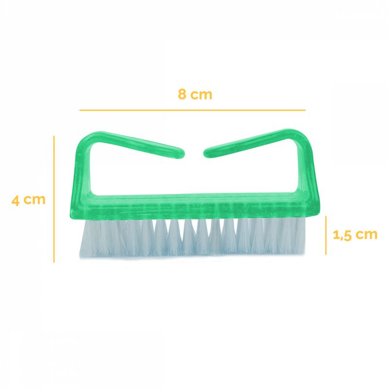 Lot de 5 brosses à ongles - Vert