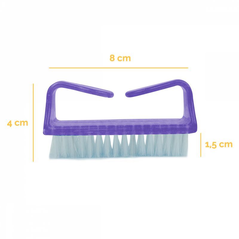 Lot de 5 brosses à ongles - Violet