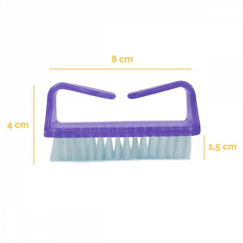 Lot de 5 brosses à ongles - Violet