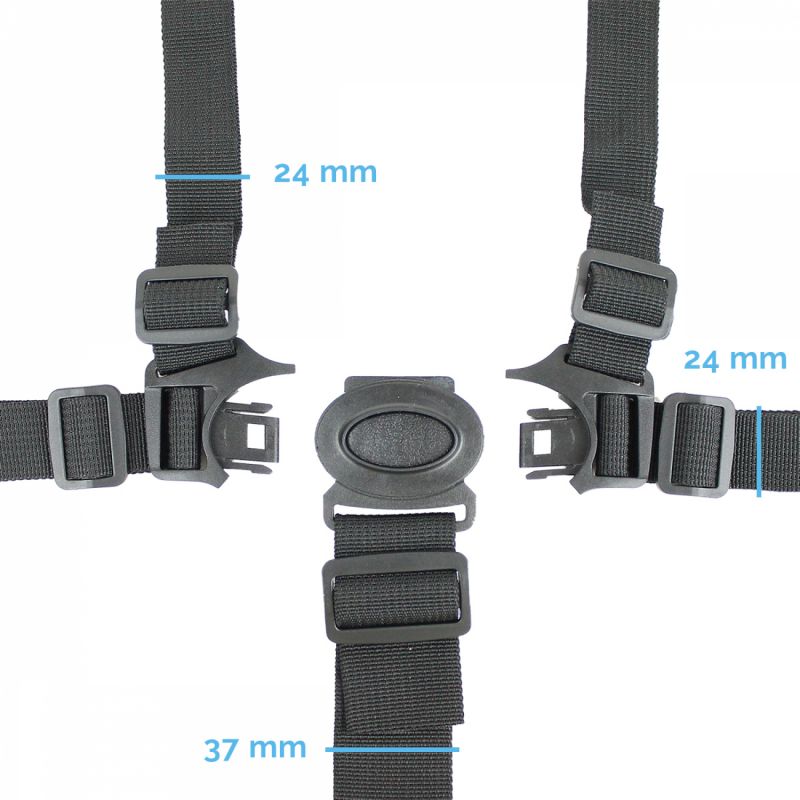 Ceinture de sécurité bébé, harnais 5 points, harnais chaise haute