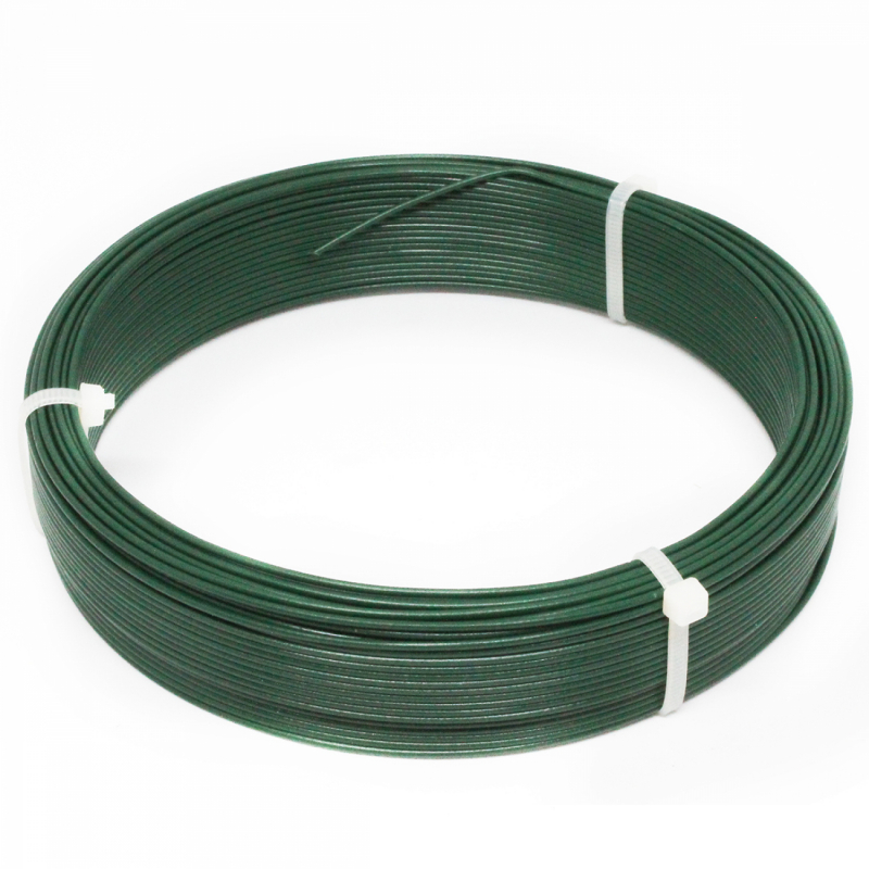 Fil d'attache plastifié - 50 m x 1.5mm ø  - Vert