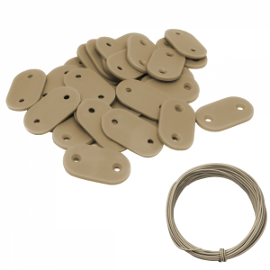 Kit de fixation pour brise vue - Beige
