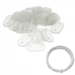 Kit de fixation pour brise vue - Transparent