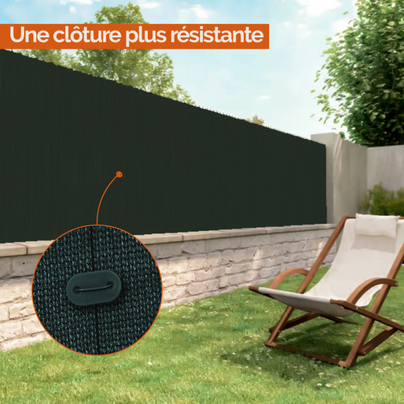 Kit de fixation pour brise vue - Vert