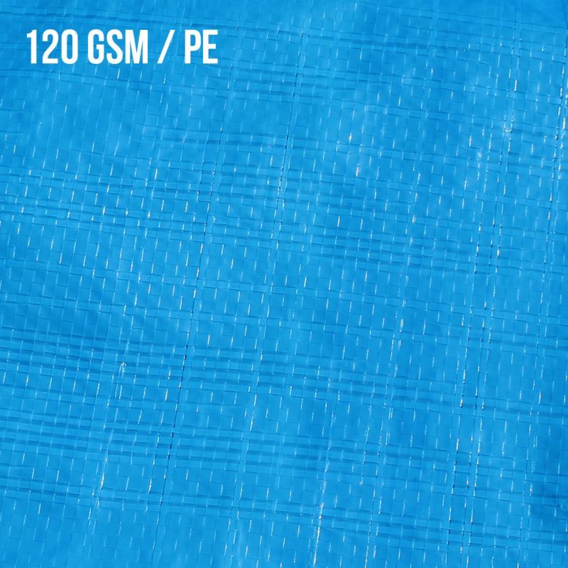 Tapis de sol pour piscine - 3 m x 3 m - Bleu