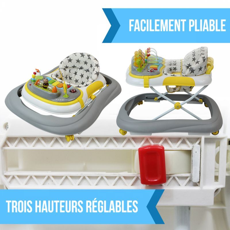 Trotteur Bébé - Stars - Jaune