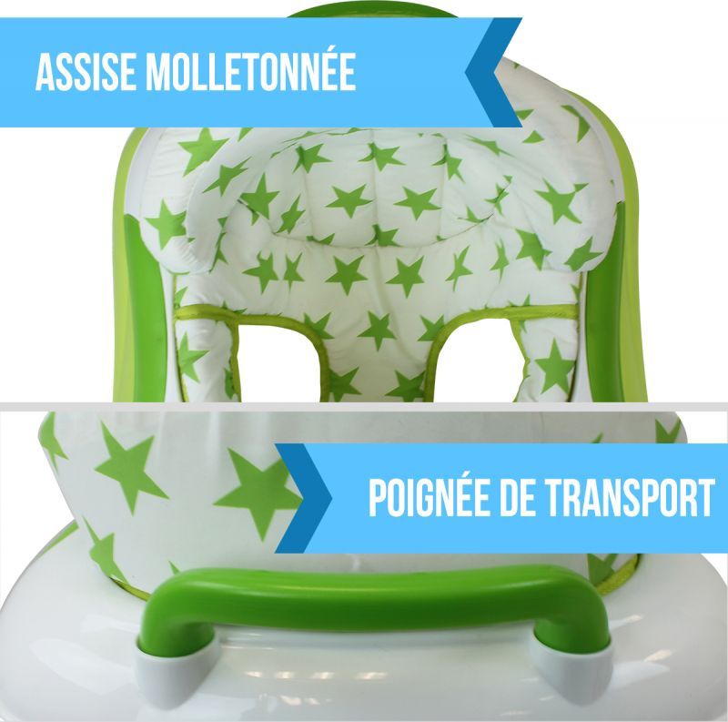 Trotteur Bébé - Stars - Vert