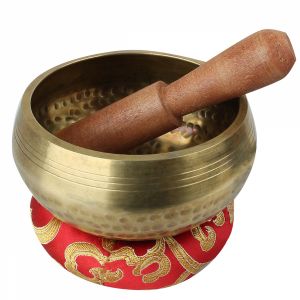 Kit de bol chantant tibétain - Diam 10 cm - Rouge