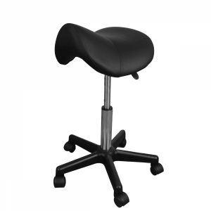 Tabouret ergonomique à roulettes - Noir