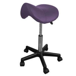 Tabouret ergonomique à roulettes - Violet