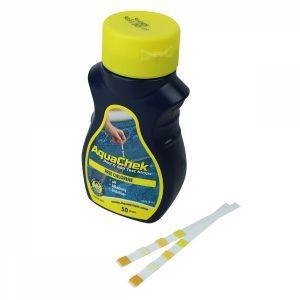 Lot de 2 x 50 bandelettes d'analyse Aquachek - 4 en 1 - Jaune