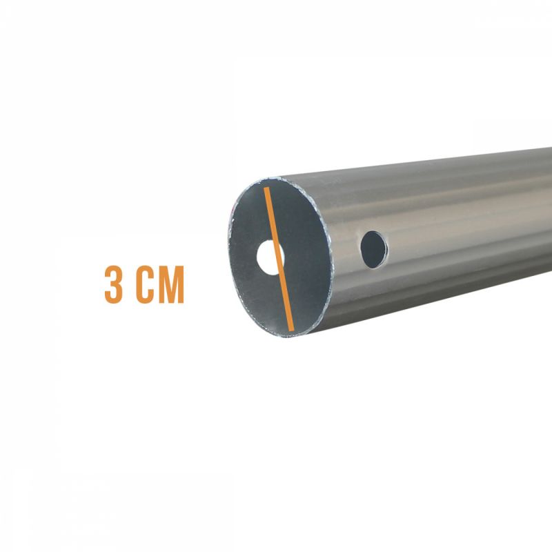 Manche télescopique - Aluminium - De 1.33 à 2.40 m