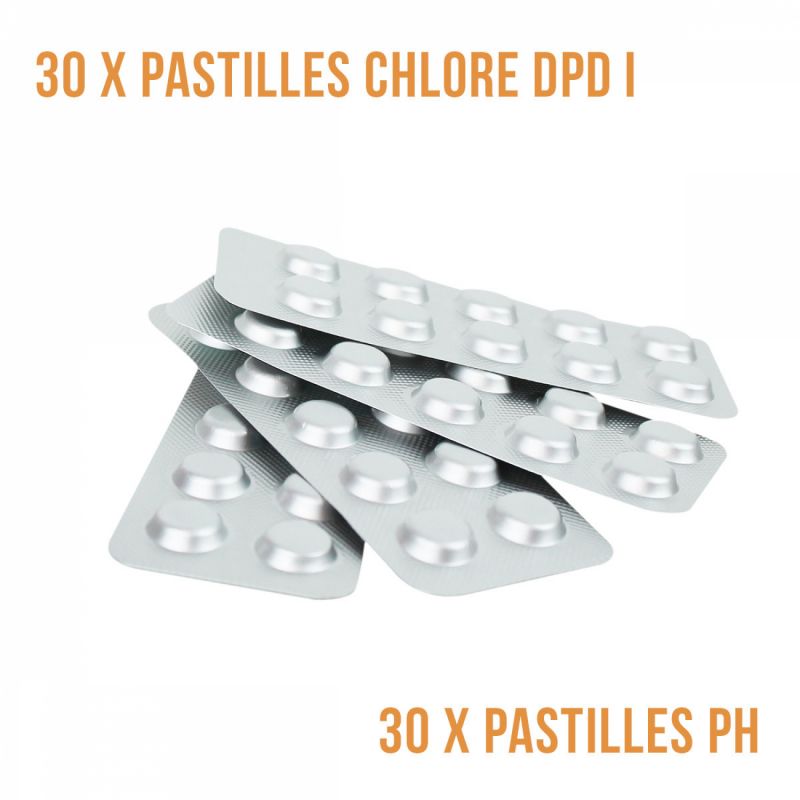 Recharges d'analyse pastilles pour chlore et ph