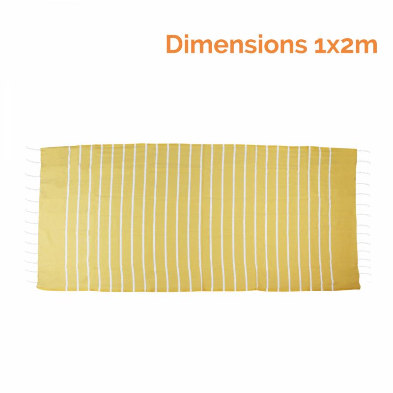 Fouta - Horizon - Jaune et Blanc