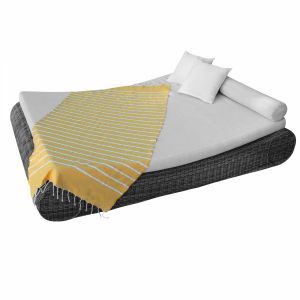 Fouta - Horizon - Jaune et Blanc