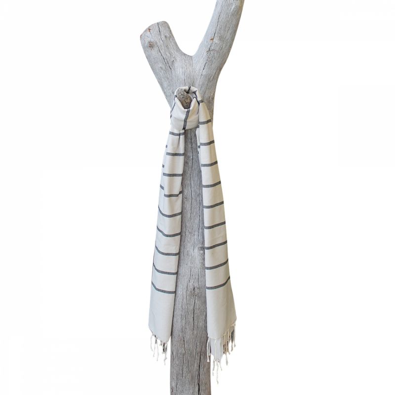 Fouta - Horizon - Lin et Noir