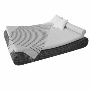 Fouta - Horizon - Lin et Noir