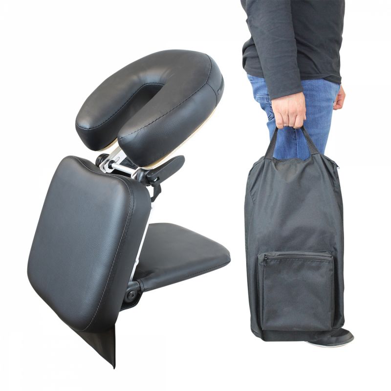 Appui tête de massage transportable - Noir