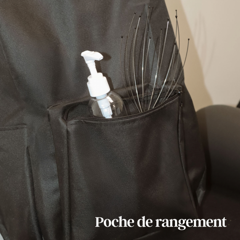 Appui tête de massage transportable - Noir