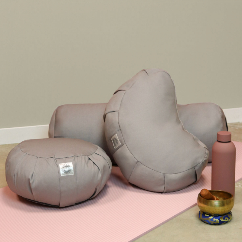 Coussin de méditation - Rond - 38 x 38 x 13 cm - Bleu