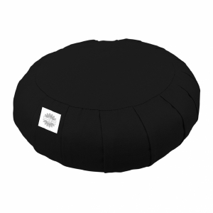 Coussin de méditation - Rond - 38 x 38 x 13 cm - Noir