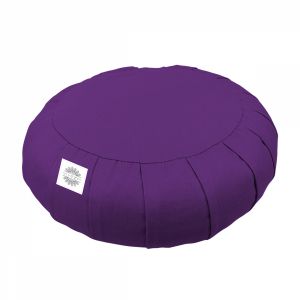 Coussin de méditation - Rond - 38 x 38 x 13 cm - Prune