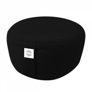 Pouf de méditation - Rond - 35 x 35 x 15 cm - Noir