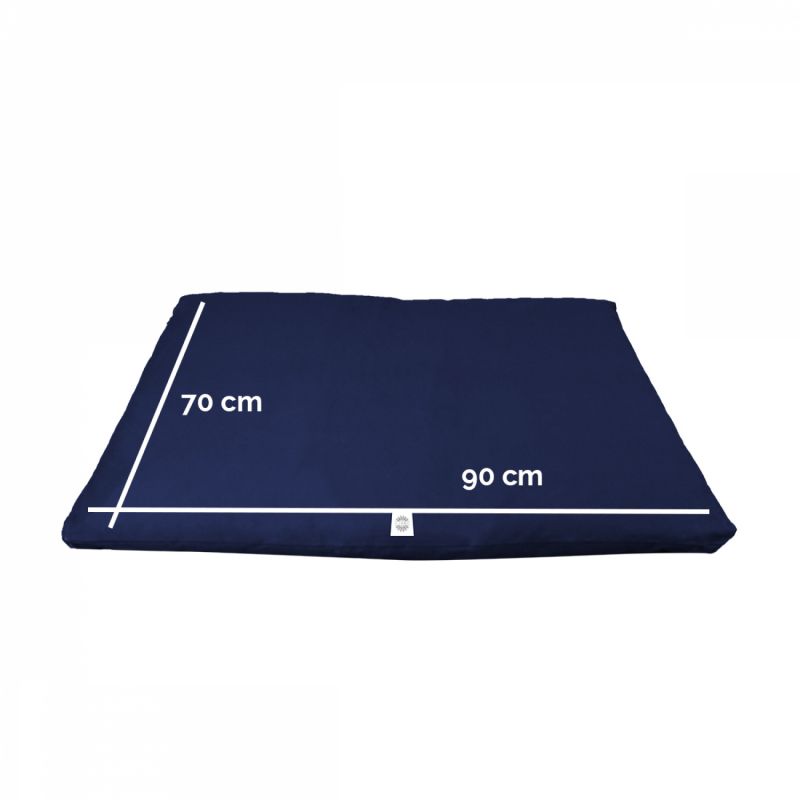 Tapis de méditation - 70 x 90 x 4 cm - Bleu