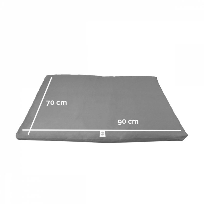 Tapis de méditation - 70 x 90 x 4 cm - Gris