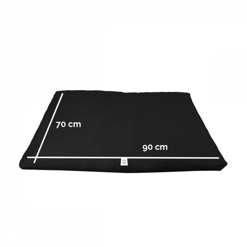 Tapis de méditation - 70 x 90 x 4 cm - Noir