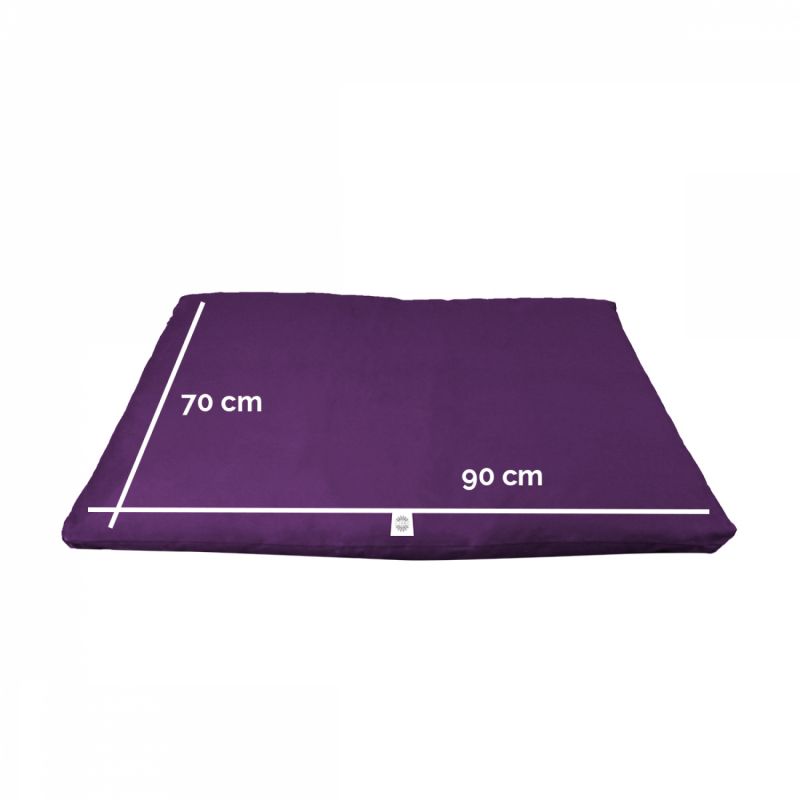 Tapis de méditation - 70 x 90 x 4 cm - Prune