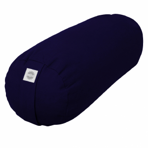 Traversin de yoga - 24 x 64 cm - Bleu
