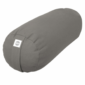Traversin de yoga - 24 x 64 cm - Gris