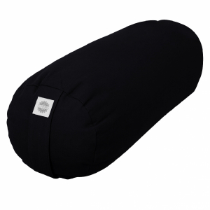 Traversin de yoga - 24 x 64 cm - Noir
