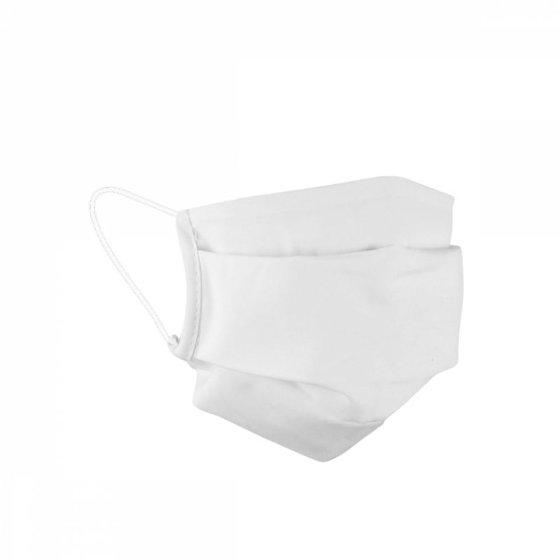 Masque de protection lavable en tissu - Blanc
