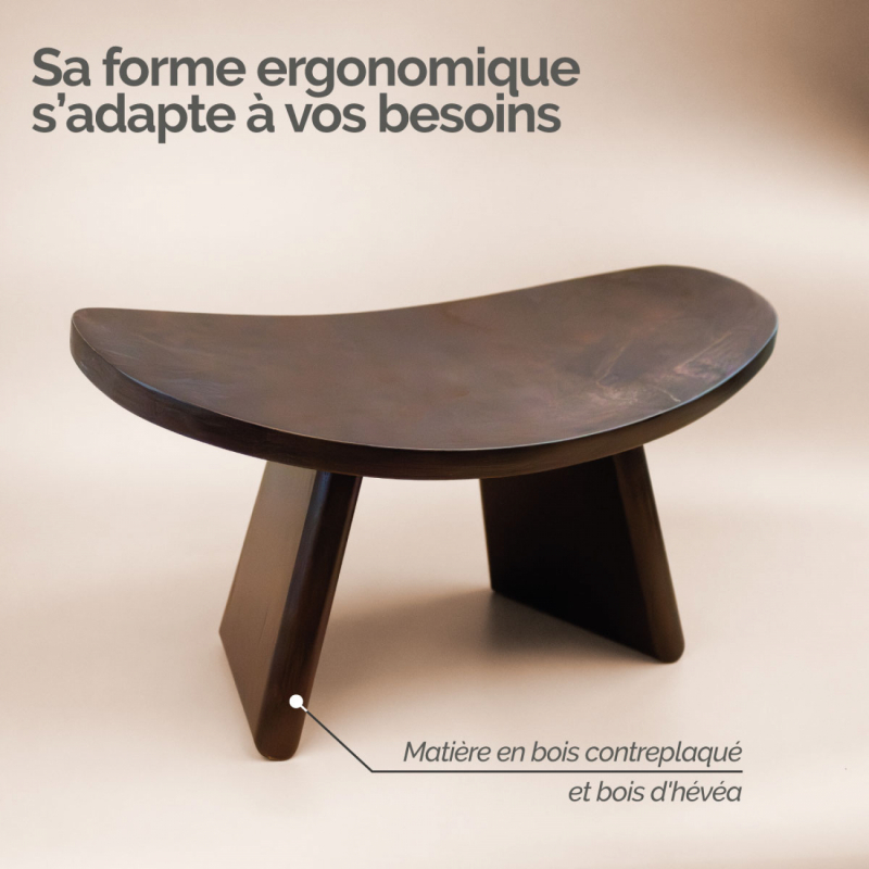 Banc de méditation ergonomique - Bois