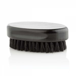 Brosse à barbe en poils naturels - 11 x 5.5 cm - Noir