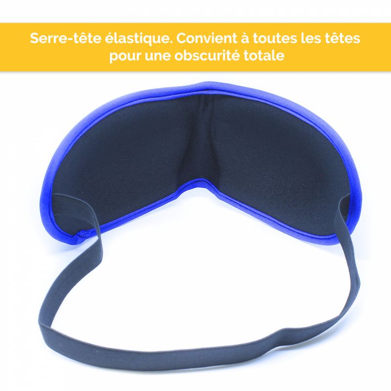 Lot de 2 masques de nuit - Bleu