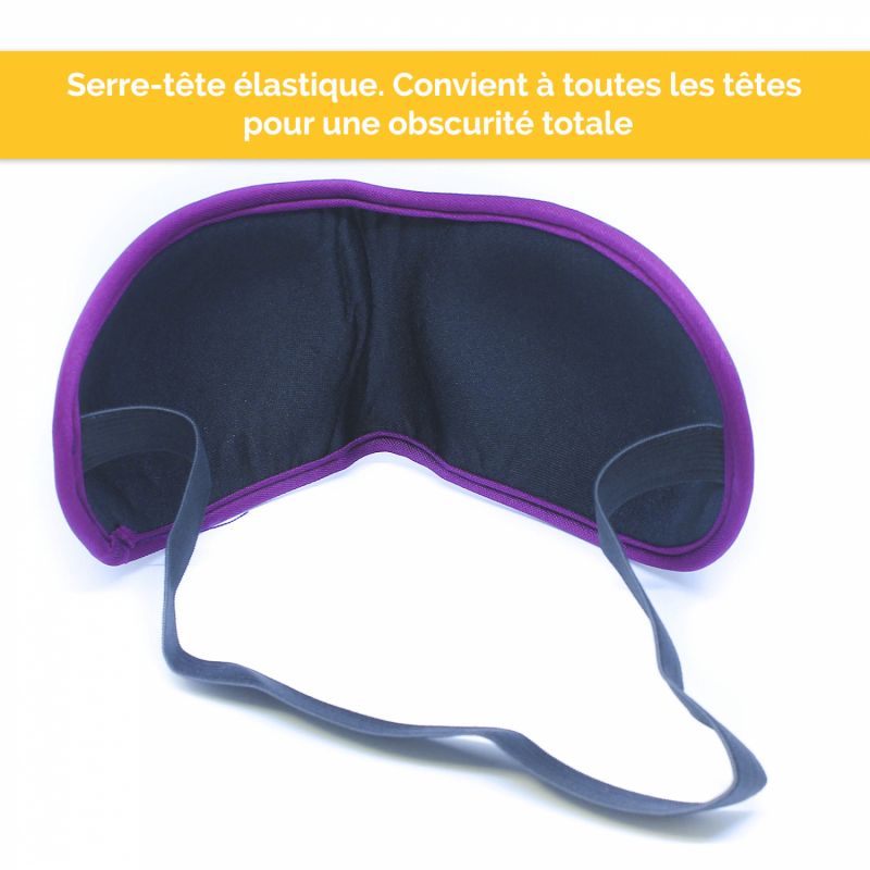 Lot de 2 masques de nuit - Violet