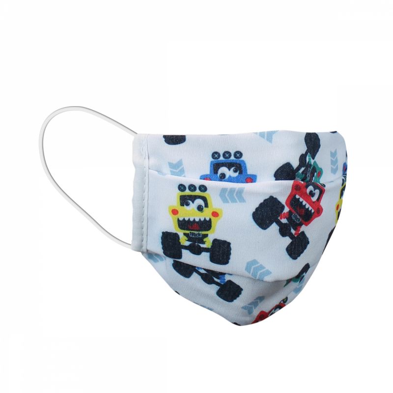 Lot de 2 masques de protection lavable en tissu enfant - Voiture 4x4