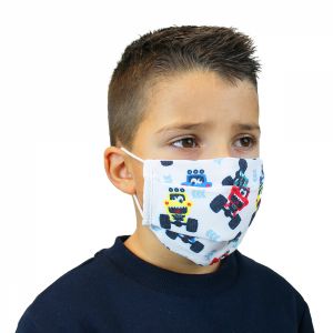 Lot de 2 masques de protection lavable en tissu enfant - Voiture 4x4