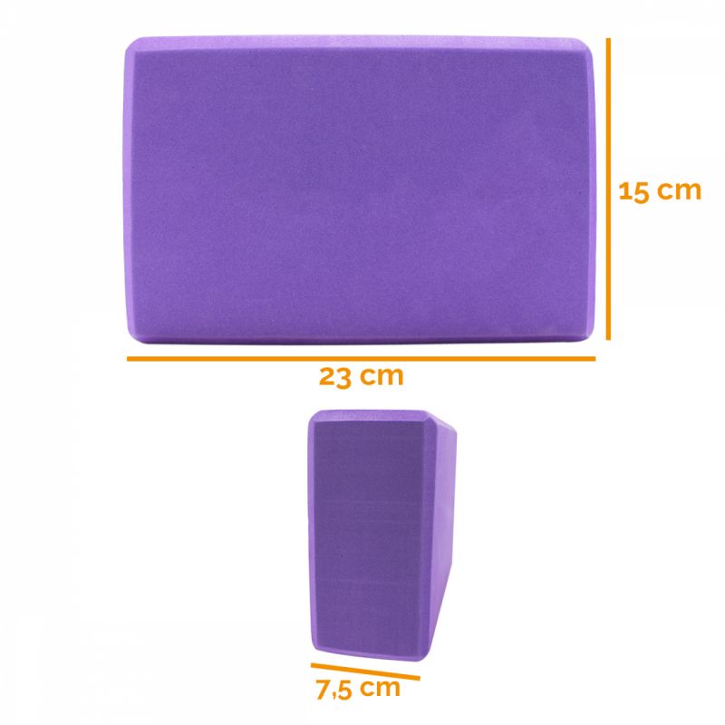 Brique de yoga - EVA - 200 g - Violet