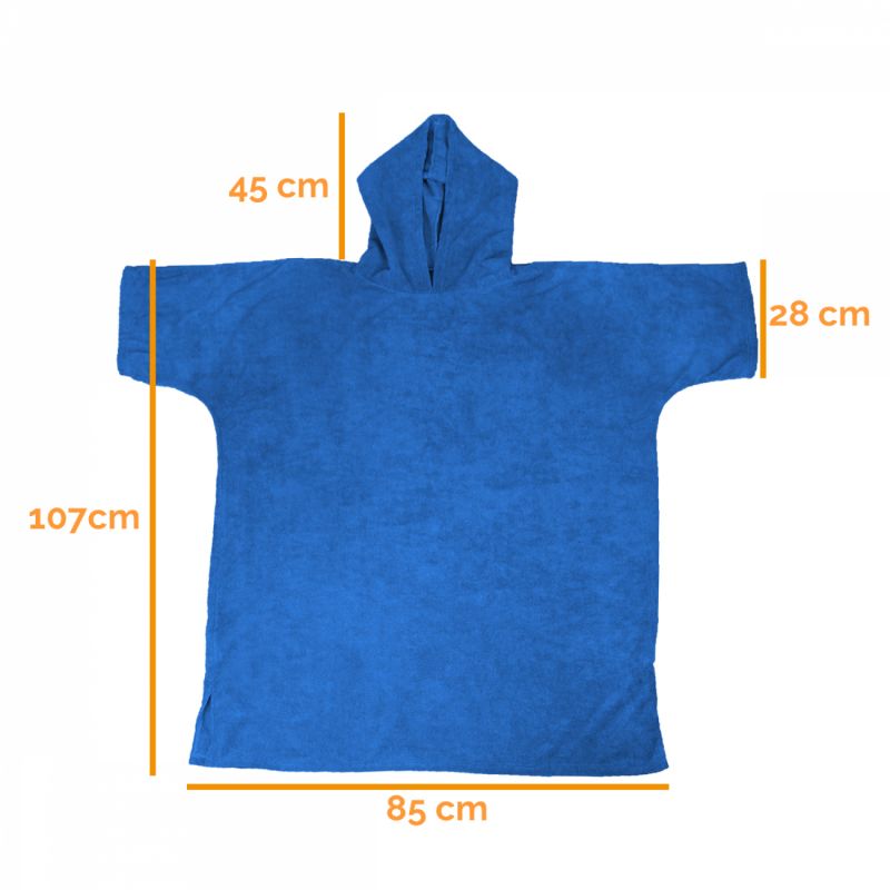 Poncho de bain - Adulte - Bleu